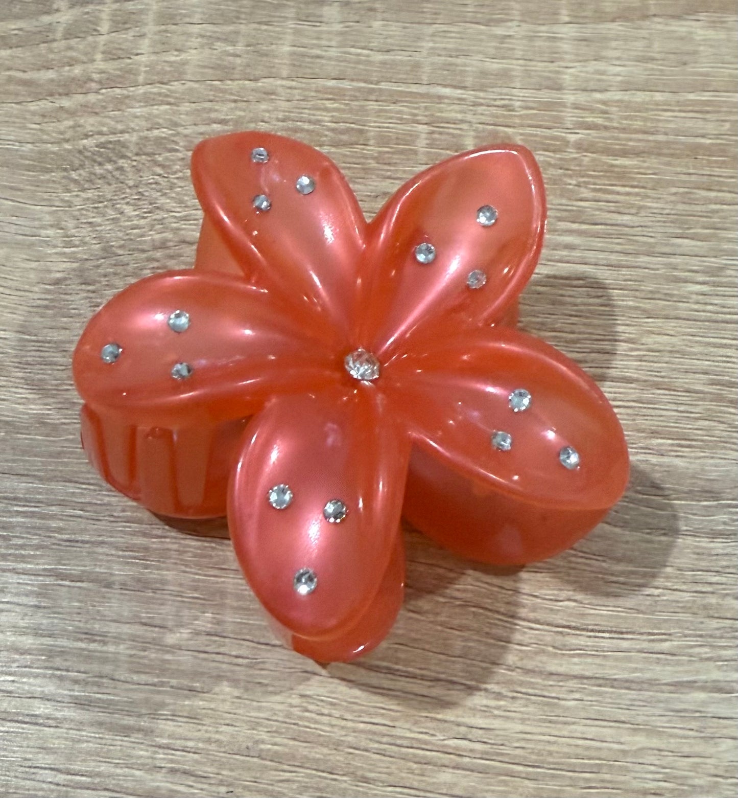 PINZA FLOR METALIZADA