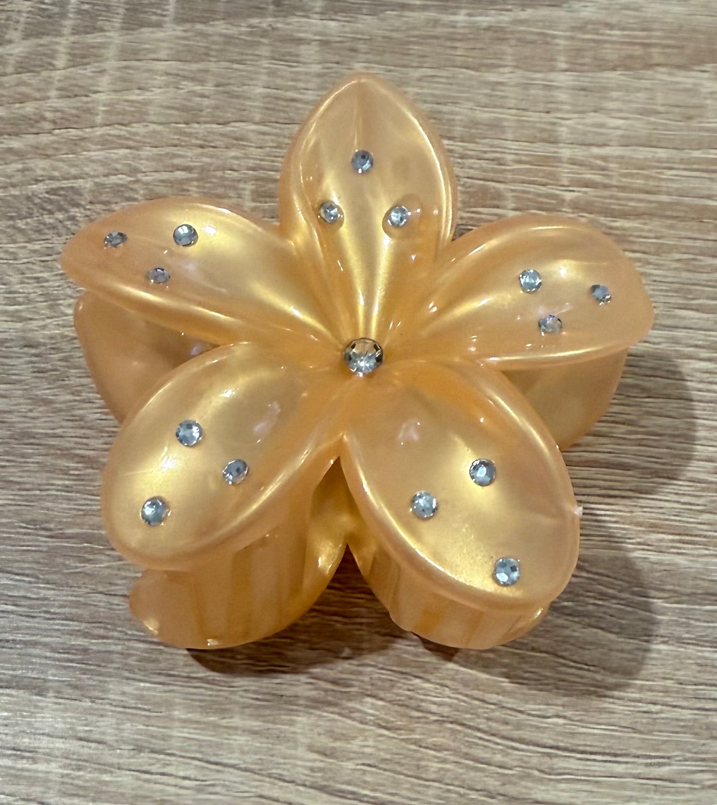 PINZA FLOR METALIZADA