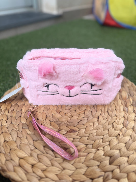 Neceser gato rosa