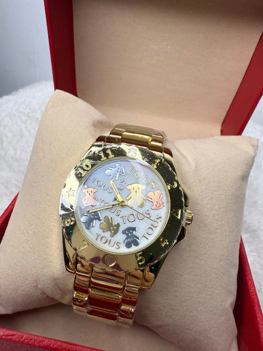 RELOJ MUJER OSO 3 DORADO