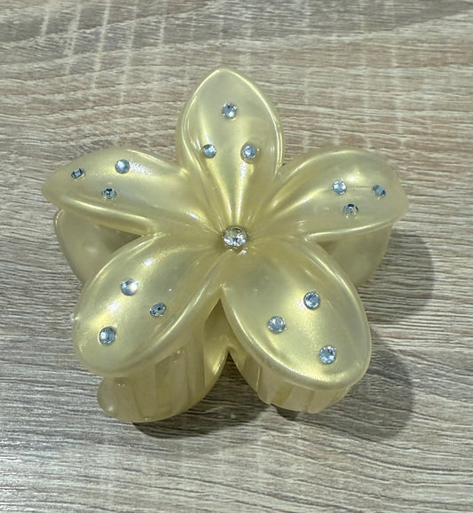 PINZA FLOR METALIZADA
