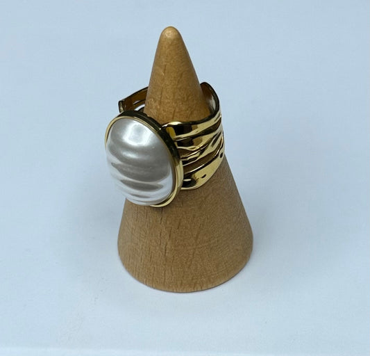 Anillo nacar ovalado