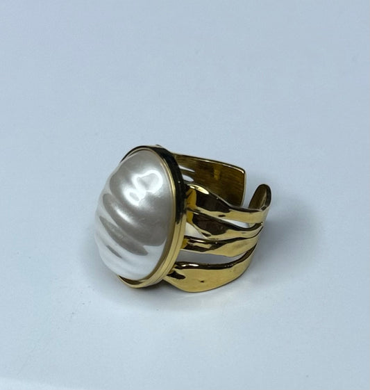 Anillo nacar ovalado
