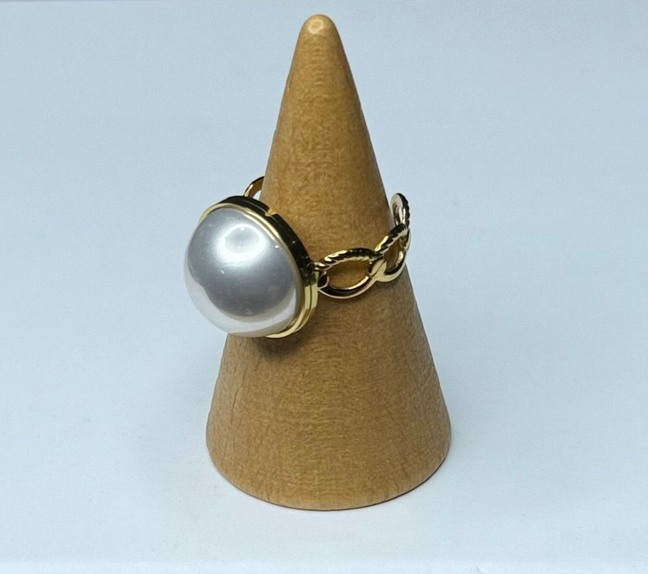 Anillo nácar círculo