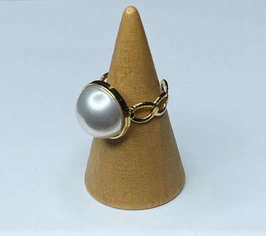 Anillo nácar círculo