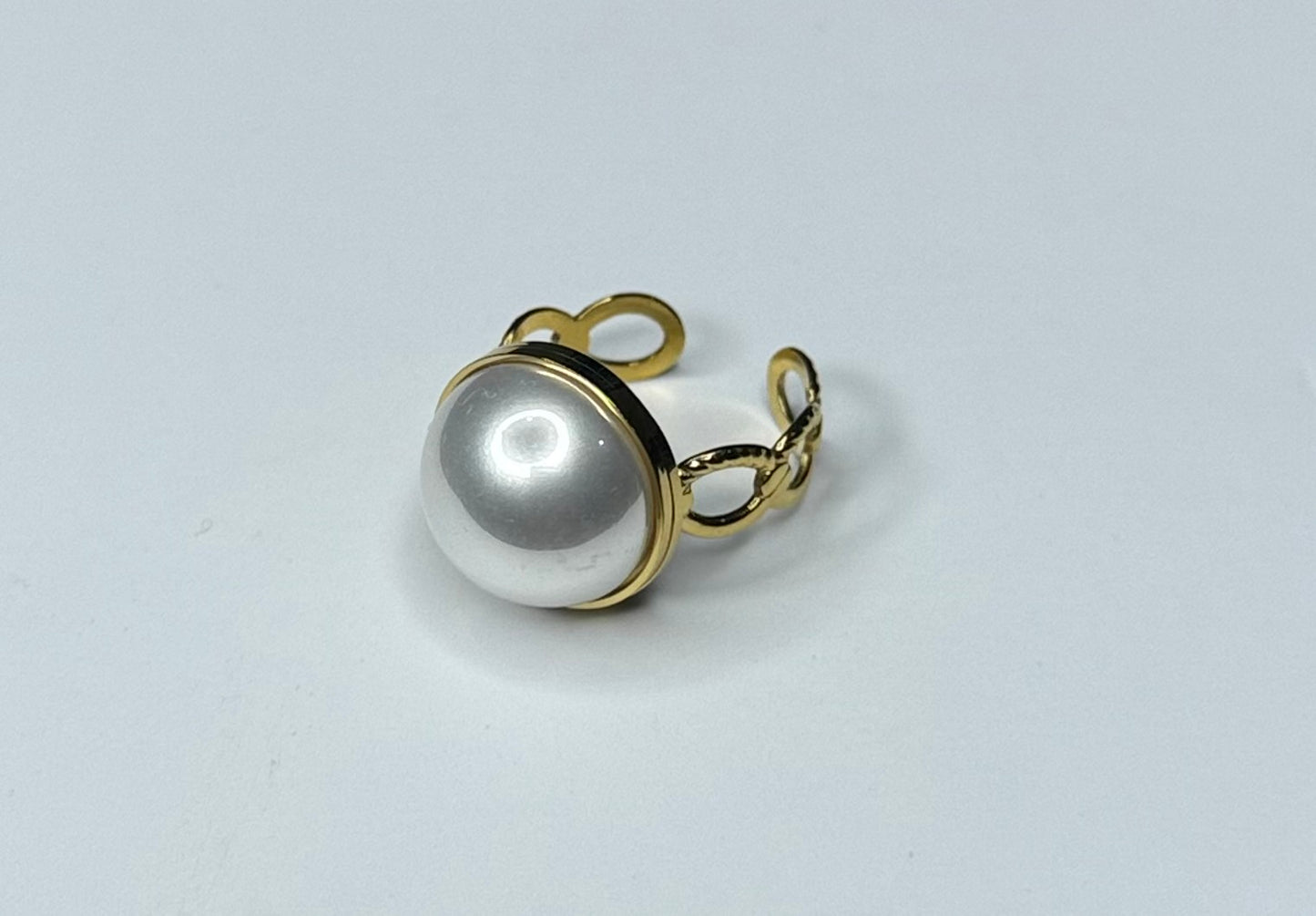 Anillo nácar círculo