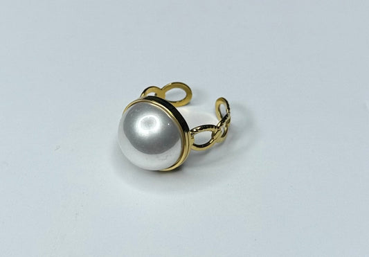 Anillo nácar círculo