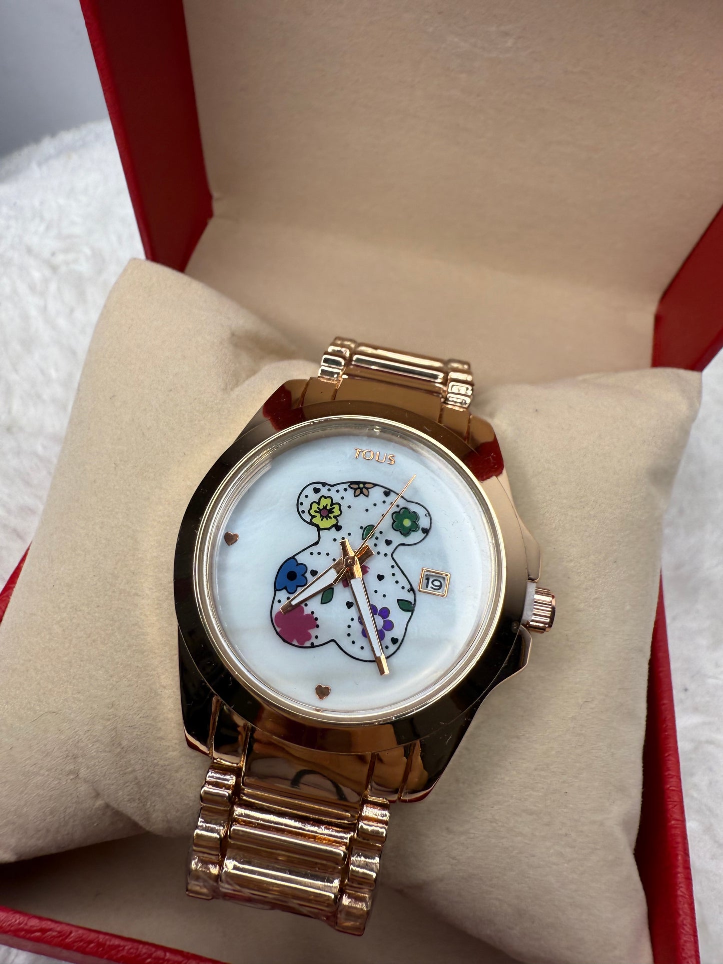 RELOJ OSO 2 ROSA