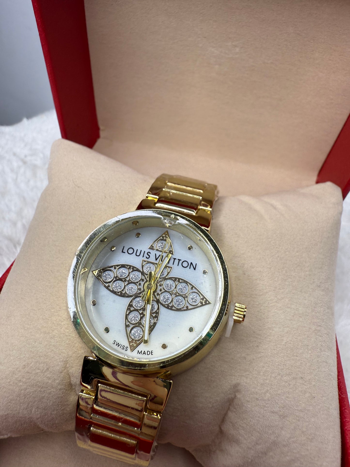 RELOJ MUJER LV 2 DORADO