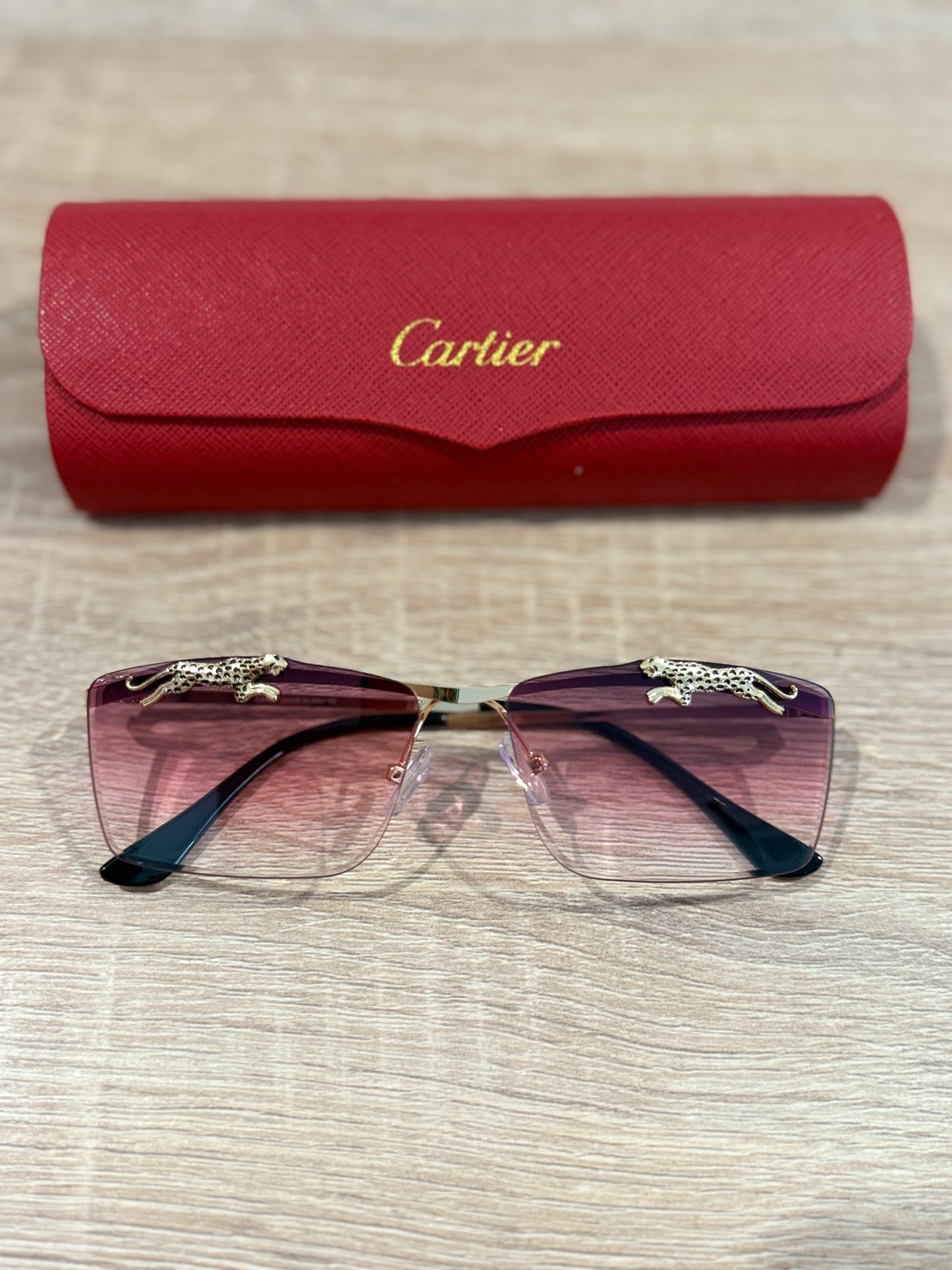 Gafas cartier pantera sup rosa