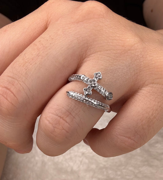 Anillo espada plata