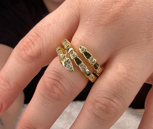 Anillo snake 3 dorado